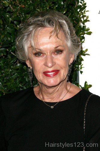 Tippi Hedren With Short Hairstyle