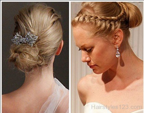 Gorgeous Brides Bun Hairstyle