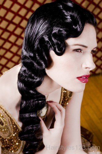 Awesome  Black Finger Wave Hairstyle