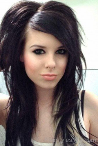 Awesome  Emo Hairstyle For Girls