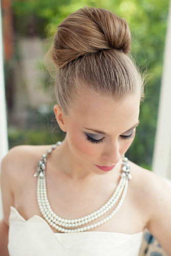 Beautiful Bun Hairstyle For Brides