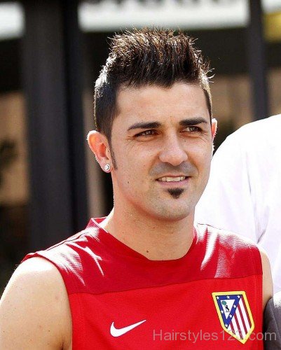 Best Spiky Hairstyle Of David Villa