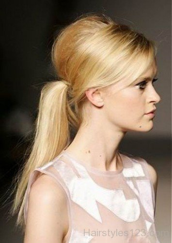 Blonde Puff Hairstyle