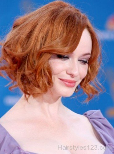 Celebrity Short Wavy Hairstyle