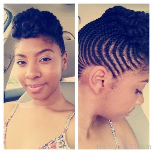 Fabulous Short Box Braided Hairstyle