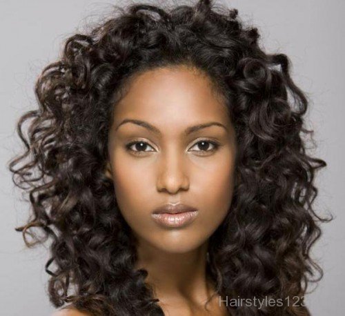 Fine Black Curly Hairstyle