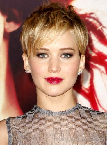 Fine Blonde Pixie Hairstyle