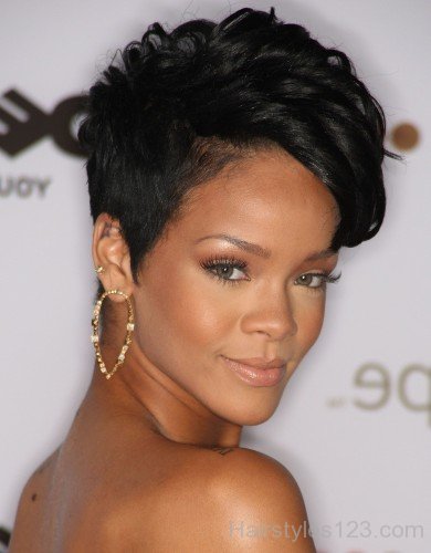 Funky Short Black Hairstyle