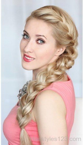 Glamorous Braided Hairstyle