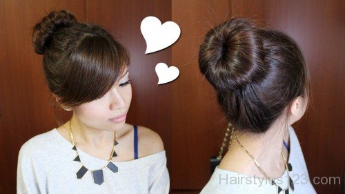 Glamorous Bun Hairstyle