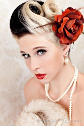 Gorgeous Retro Wedding Hairstyle