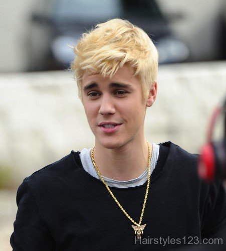 Justin Bieber Colored Hairstyle
