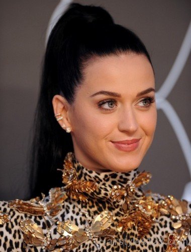 Katy Perry Long Ponytail Hairstyle