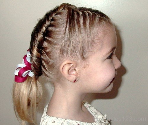 Lovely Updos Hairstyle For Kids