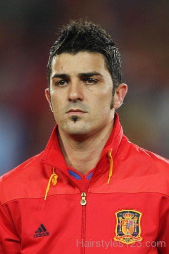 Nice Hairstyle Of David Villa