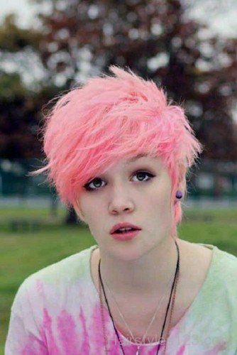 Pink Pixie Hairstyle
