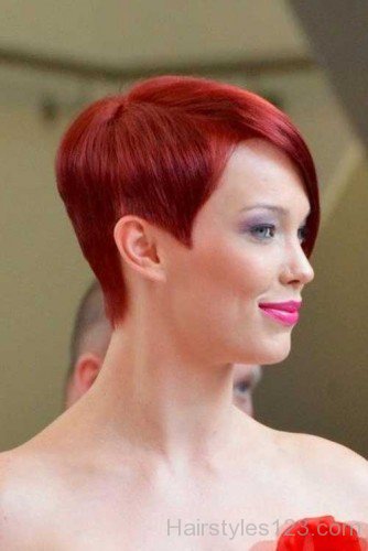 Red Pixie Hairstyle