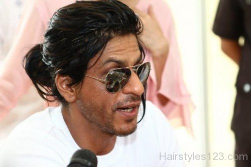 Shahrukh Khan  Medium Curly  Hairstyle