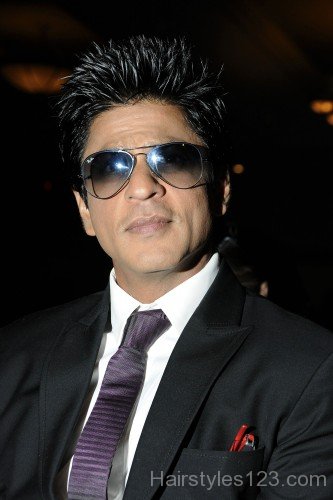 Shahrukh Khan Short Spiky Hairstyle