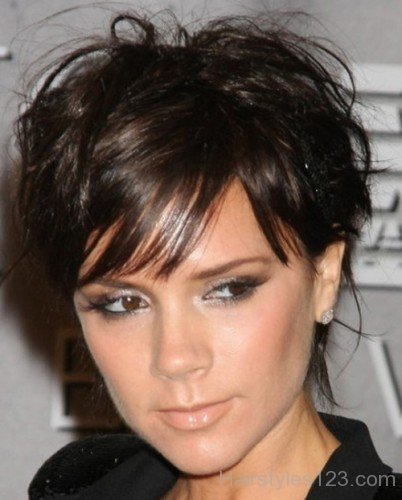 Short Black Wavy Hairstyle