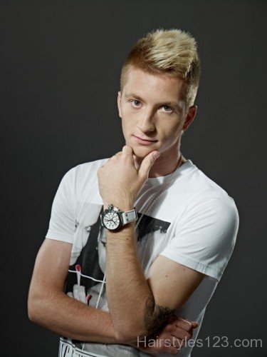 Short Spiky Hairstyle Of Marco Reus