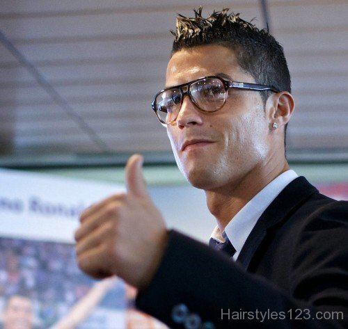 Spiky Hairstyle Of Cristiano Ronaldo