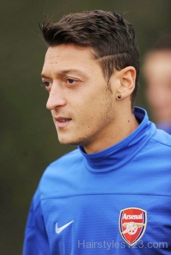 Spiky Hairstyle Of Mesut Ozil