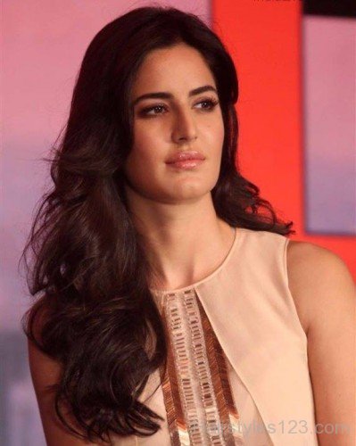 Attractive Long Layered Hairstyle Of Katrina Kaif