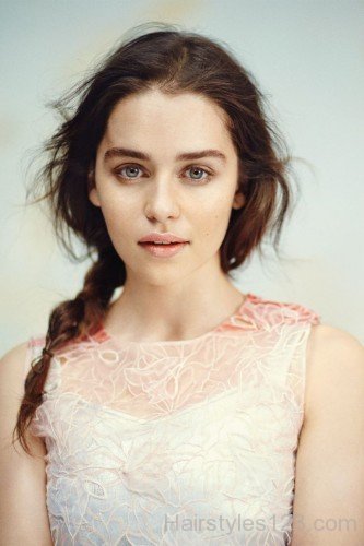 Braided Hairstyle Of Emilia Clarke