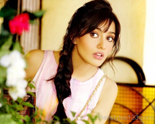 Braided Hairstyle Of Neha Sharma