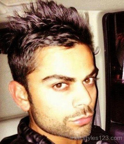 Cool Hairstyle Of Virat Kohli