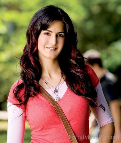 Long Curly Hairstyle Of Katrina Kaif