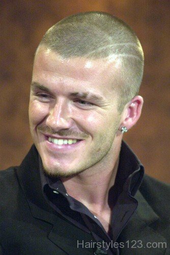 David Beckham Short Bald Hairstyle