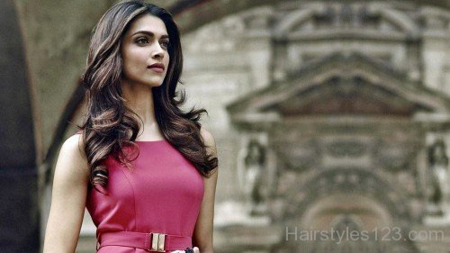 Deepika Padukone Long Wavy Hairstyle