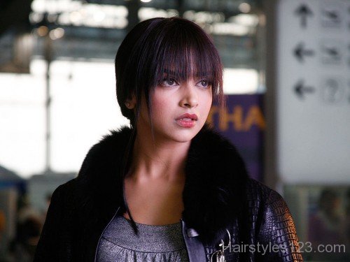 Deepika Padukone Short Shag Hairstyle