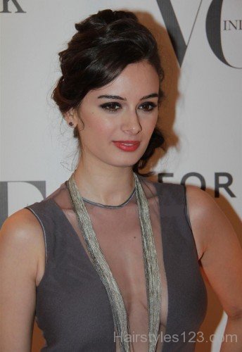 Evelyn Sharma Updo Hairstyle