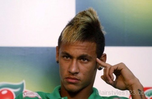 Funky Hairstyle Of Neymar