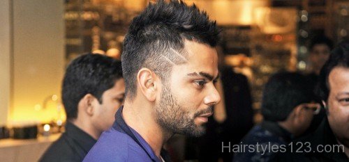 Funky Hairstyle Of Virat Kohli