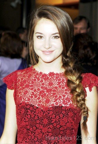 Gorgeous Braided Hairstyle Of Shailene Woodley