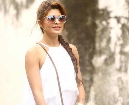 Jacqueline Fernandez Braided Hairstyle