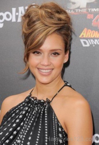 Jessica Alba Puff Hairstyle