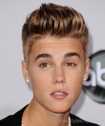 Justin Bieber Spiky Undercut Hairstyle