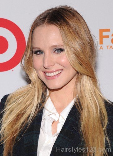 Kristen Bell Long Layered Hairstyle