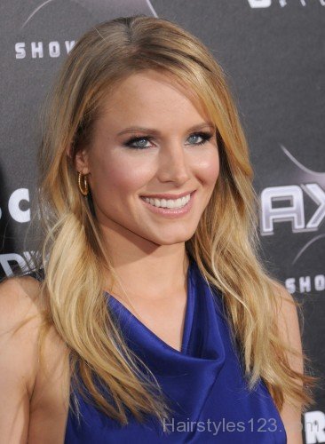 Kristen Bell Long Wavy Hairstyle