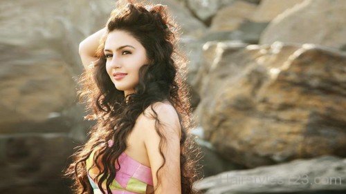 Long Curly Hairstyle Of Huma Qureshi