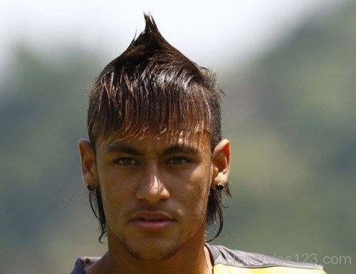 Punk Hairstyle Of Neymar 