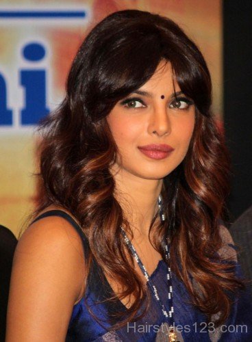 Priyanka Chopra Long Curly Hairstyle