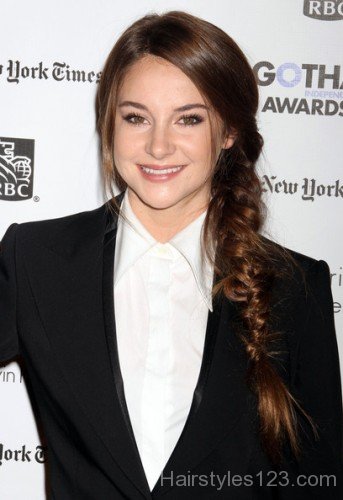 Shailene Woodley Braided Hairstyle