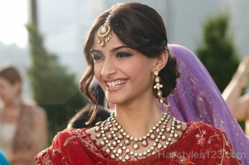 Sonam Kapoor Bun Hairstyle