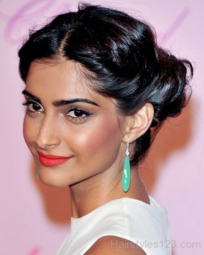 Sonam Kapoor Updo Hairstyle